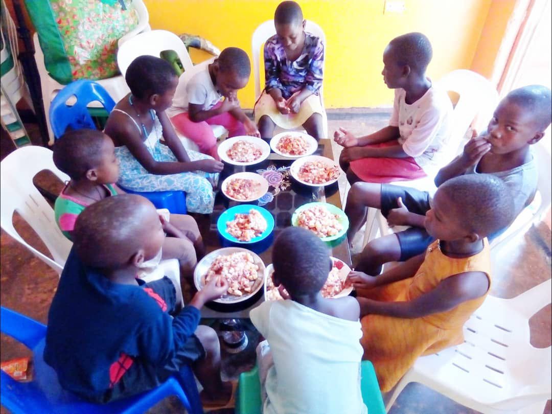 Children participating in Kitaffe Alimugulu Children's Ministry